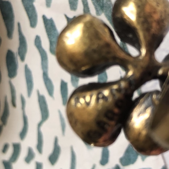 Avant Gard Black Gold Statement Adjustable Ring - Picture 6 of 6